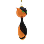 Haunt & Co Santa Land 7.25In I Am Siamese If You Need, Glass, Ornament Cat Halloween Mid Century Mcm 24O1000