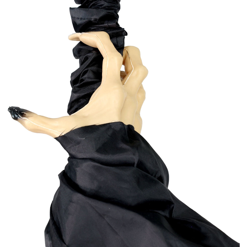 Haunt & Co 6 ft Touch-Activated Mounted Flying Witch Halloween Animatronic