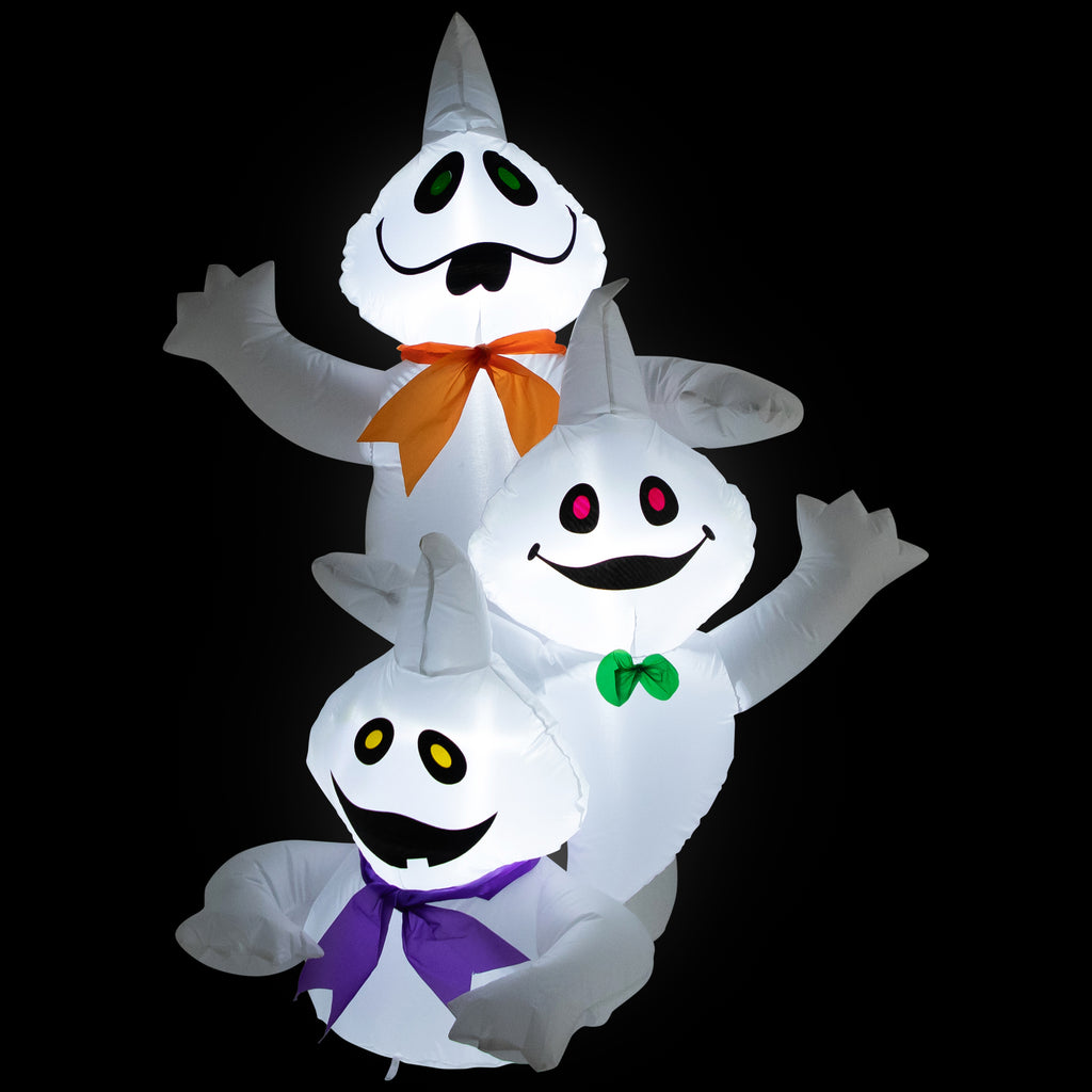 Haunt & Co LED Lighted Ghost Trio Inflatable Outdoor - 3.5'- Warm White Lights