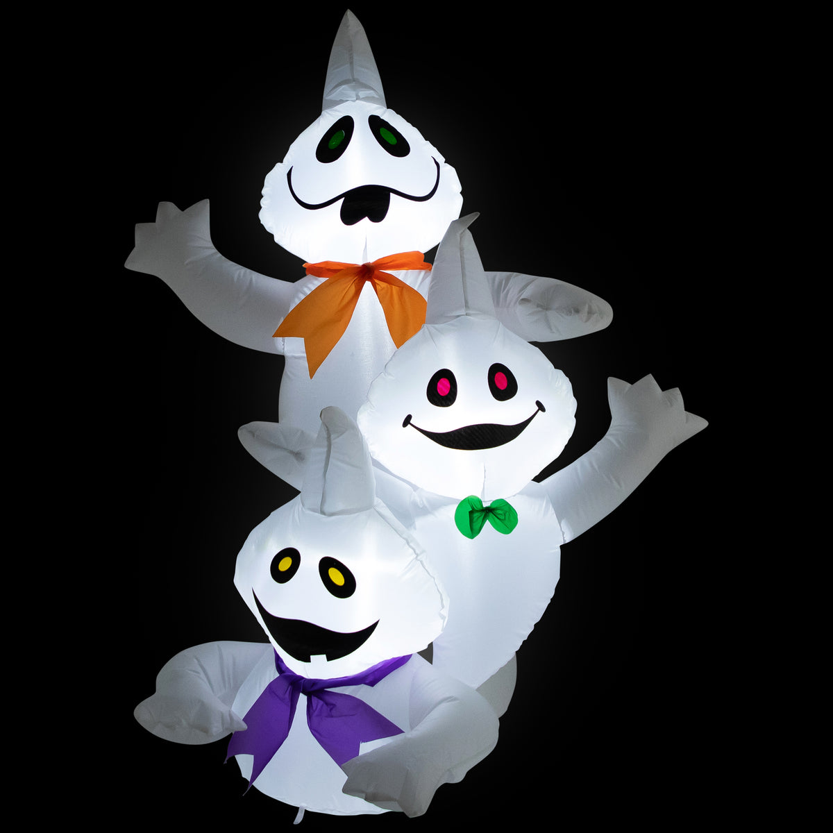 Haunt & Co LED Lighted Ghost Trio Inflatable Outdoor - 3.5'- Warm White Lights