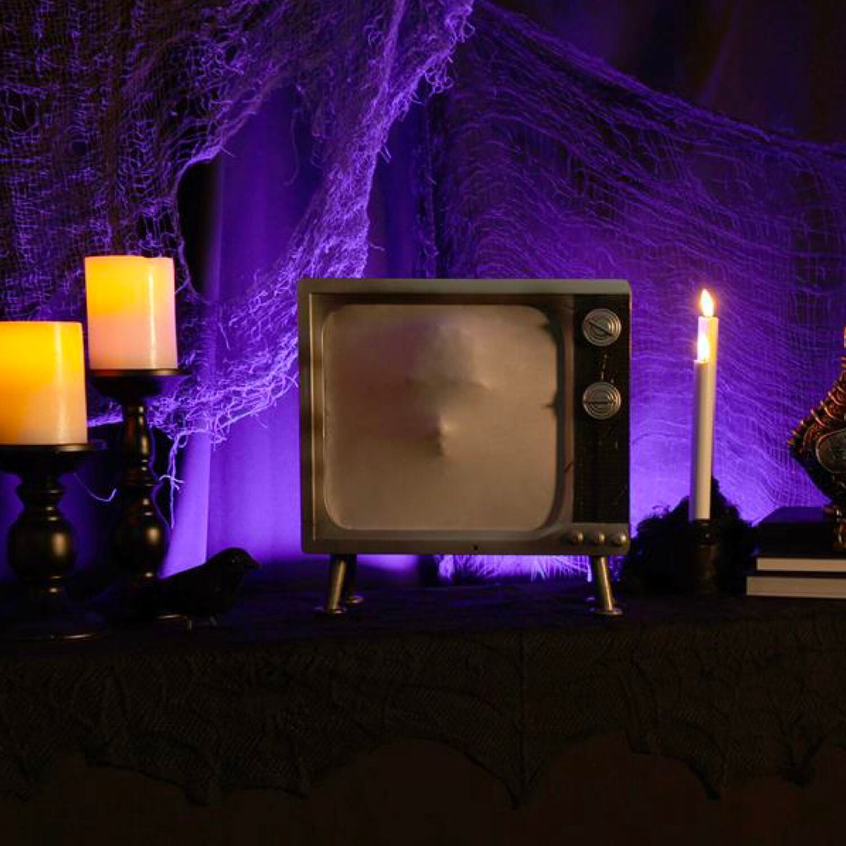 Haunt & Co 11.8 in Haunted TV by Tekky, Premium Halloween Animatronic