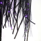 Haunt & Co 6 ft Black Willow Tree with Orange and Purple LED Lights