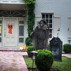 Haunt & Co 5.75 ft Animatronic Witch Indoor/Covered Outdoor