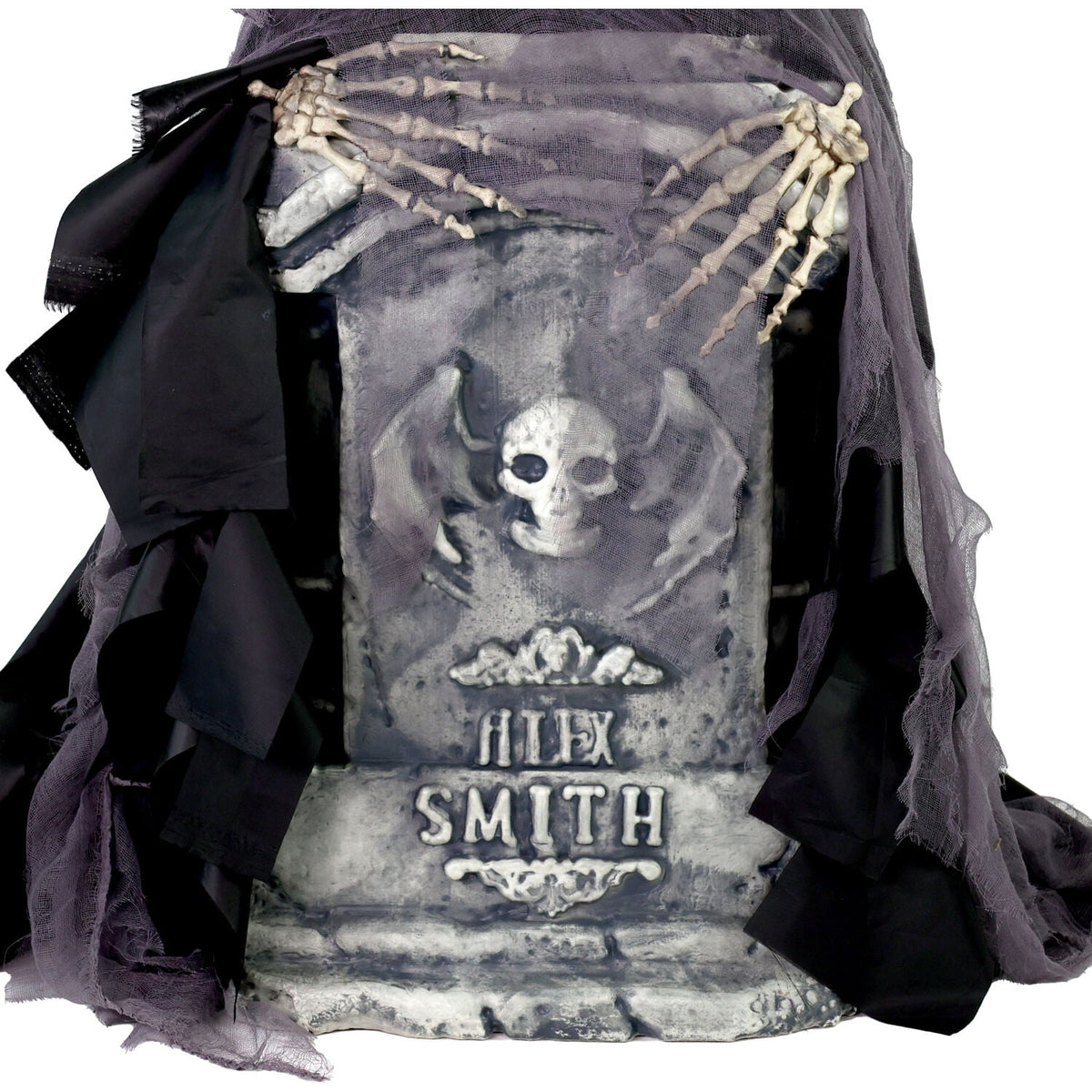 Haunt & Co 3 ft Touch-Activated Rising Reaper with Tombstone Halloween Accessory