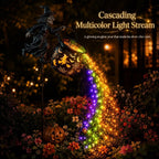 Haunt & Co Halloween Witch Cauldron Garden Light, Waterfall-Style Enchanted Witch Cauldron Garden Decoration, Halloween LED Projector Lights Decorations Outdoor with Stake