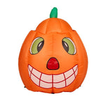 Haunt & Co 2.8FT Halloween Inflatable Animated Pumpkin Ghost, 2 White LED Lights, Weather-Resistant Polyester, for Small Spaces/Accent Decor