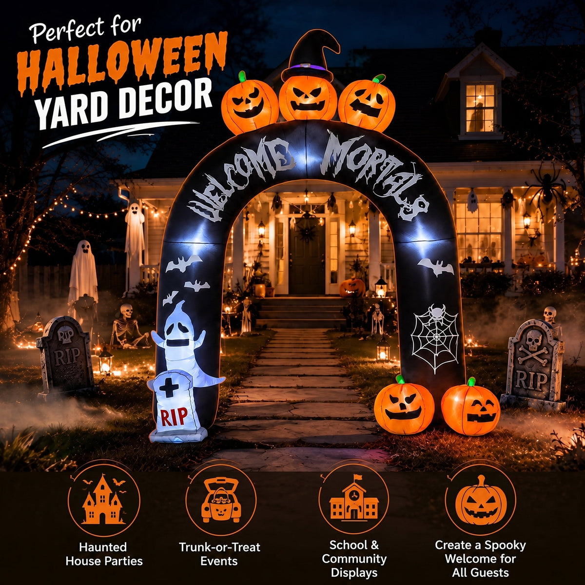 Haunt & Co 10FT Halloween Inflatable Arch