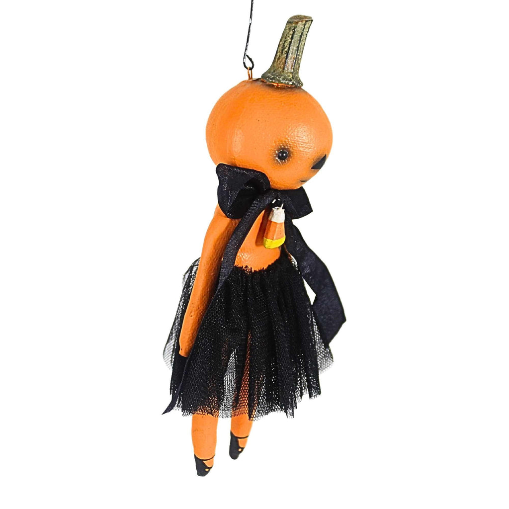 Haunt & Co 7.75In Tabitha Pumpkin Ornament, Polyresin, Halloween Figurine