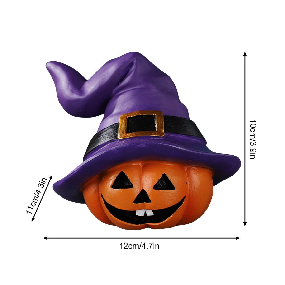 Haunt & Co Halloween Spooky Pumpkin Head Ornaments â?? Dark Tones with Eerie Shadows, Halloween Decorations for Halloween Parties & Trick or Treat Nights â?? great for Haunted House Setups with spooky party setups