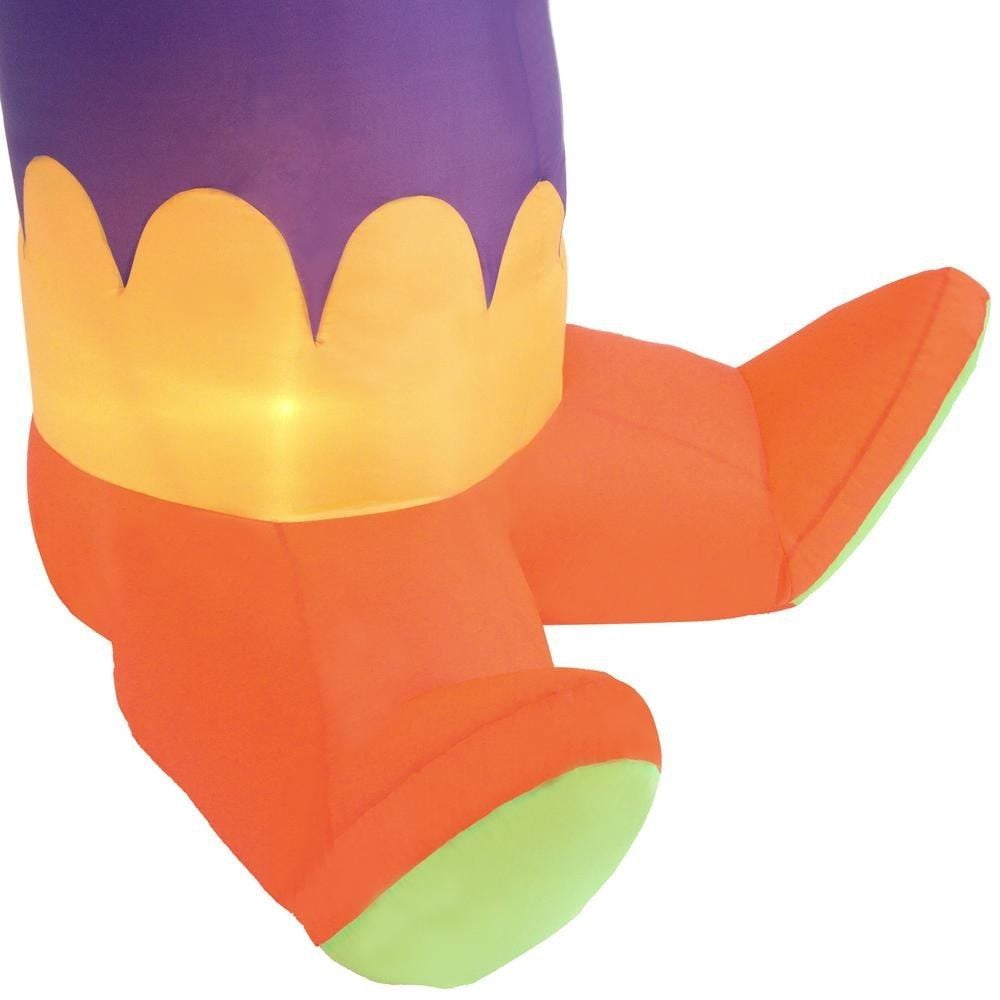 Haunt & Co Kaleidoscope Clown Airblown Halloween Yard Inflatable, 7.5'