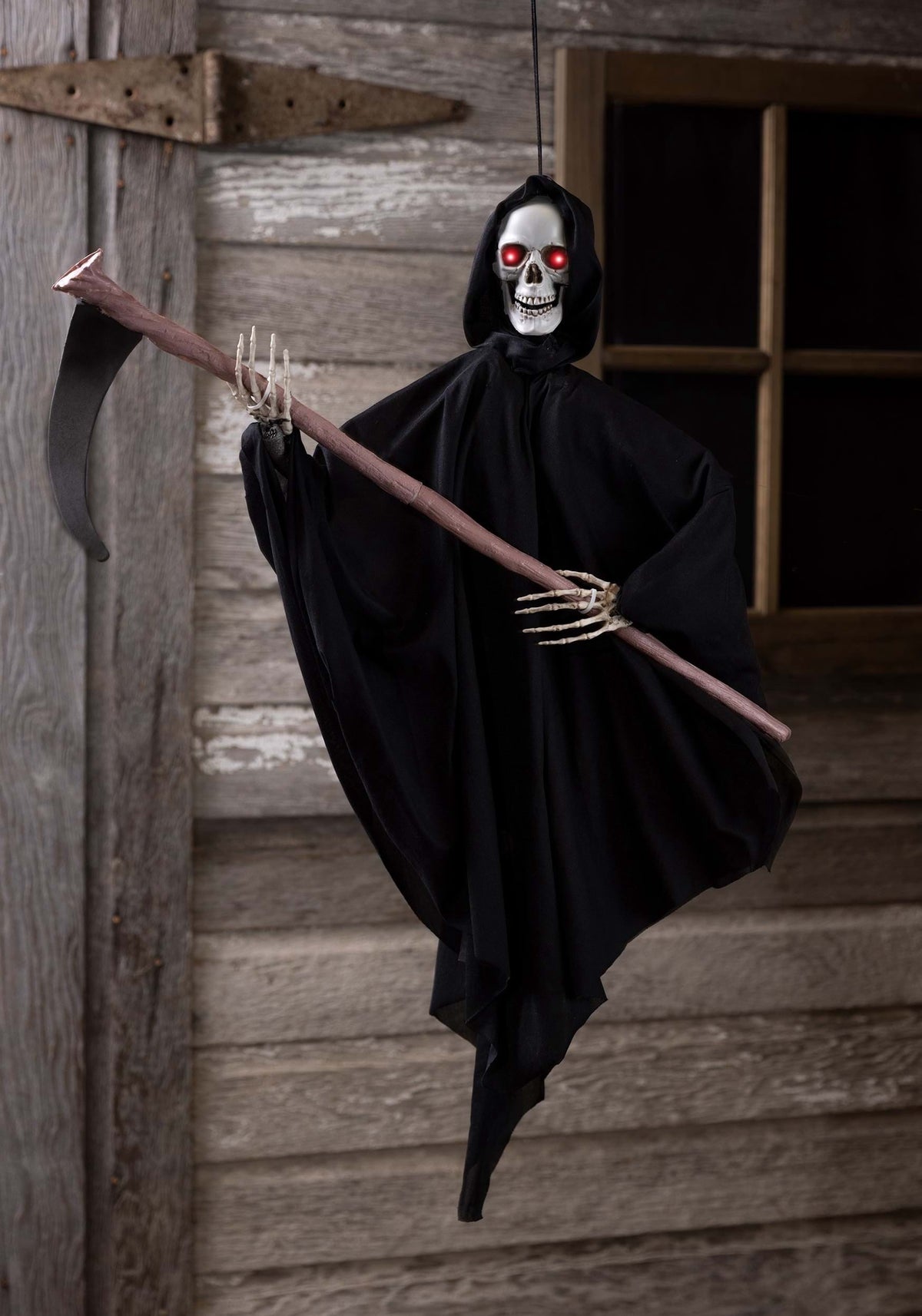 Haunt & Co Sunstar Reaper Light-Up Animated Hanging - 36 in