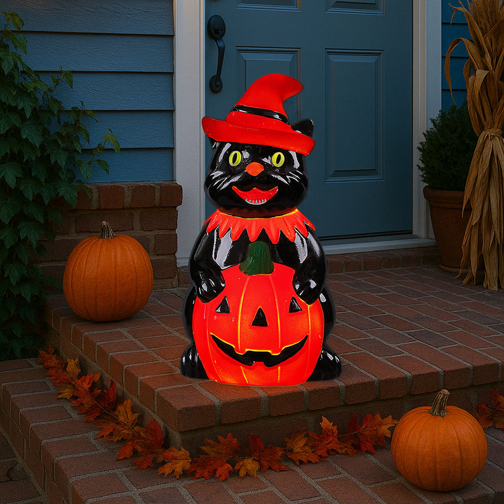 Haunt & Co 18in Outdoor Cat Lit Blow Mold