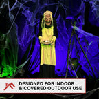 Haunt & Co 5 ft Life-Size Animatronic Indoor/Covered Outdoor Zombie Maid