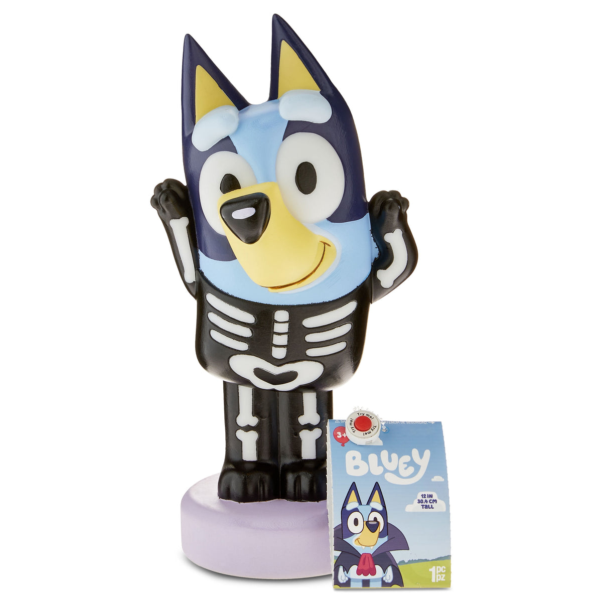 Haunt & Co Halloween Blow Mold Decor in Skeleton Costume 6.10 in x 5.11 in x 12.20 in 1.43 lb