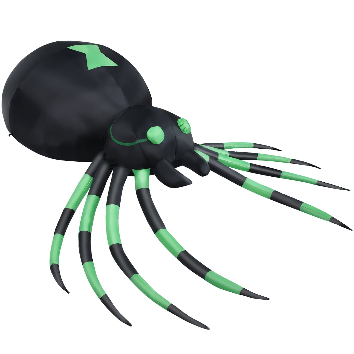 Haunt & Co Patiojoy 6FT Inflatable Blow-Up Spider With LED Lights Outdoor Yard