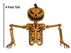 Haunt & Co FW96020 4 ft. Jack-O-Lantern Groundbreaker Halloween Outdoor Decoration
