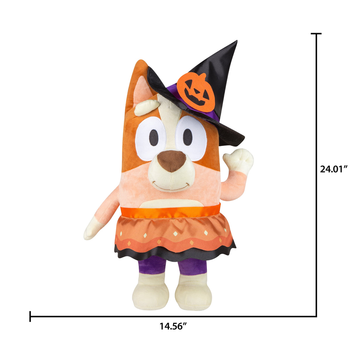 Haunt & Co Halloween Porch Greeter Bingo as Witch 14.56 in x 12.59 in x 24.01 in 1.60 lb - Indoor/Outdoor