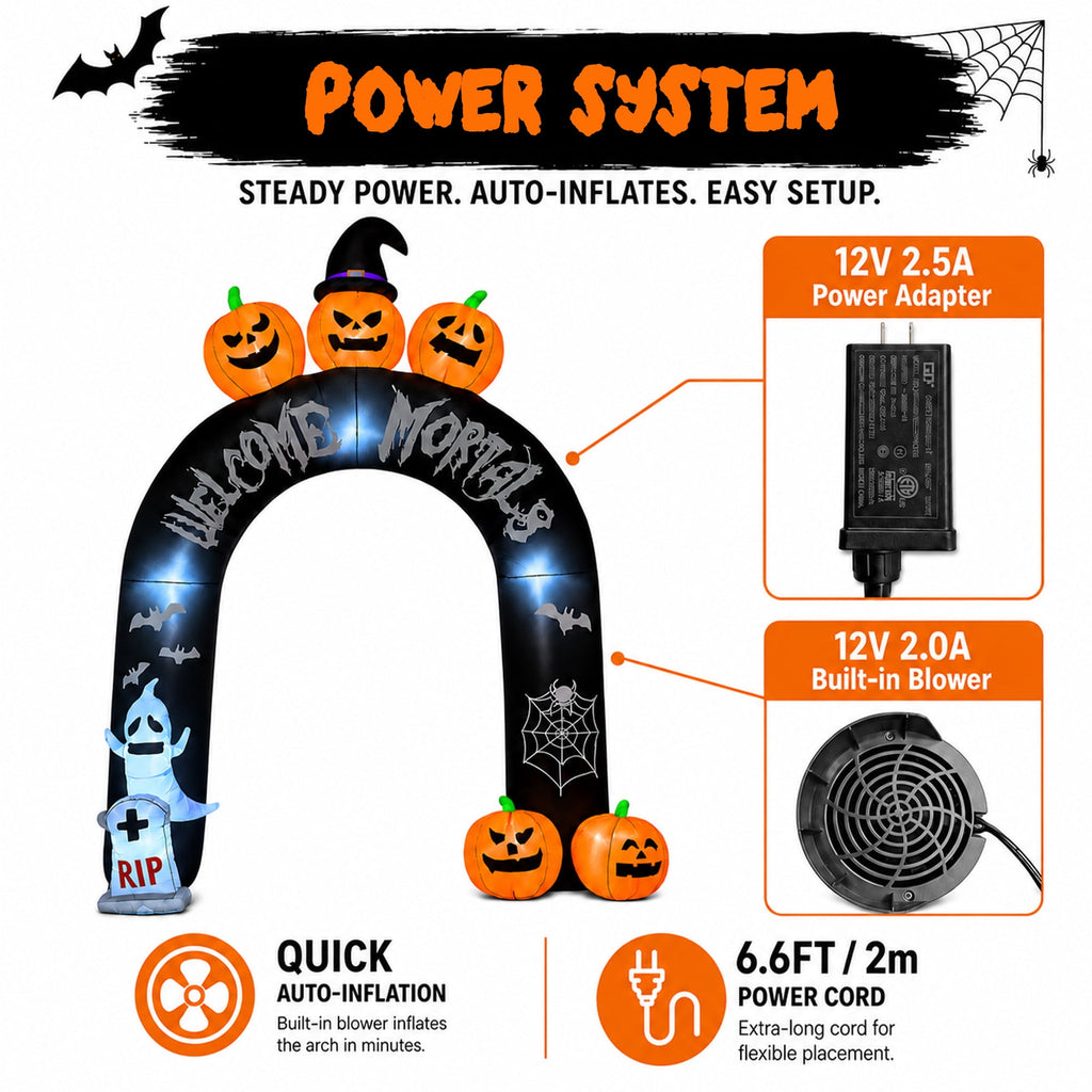 Haunt & Co 10FT Halloween Inflatable Arch
