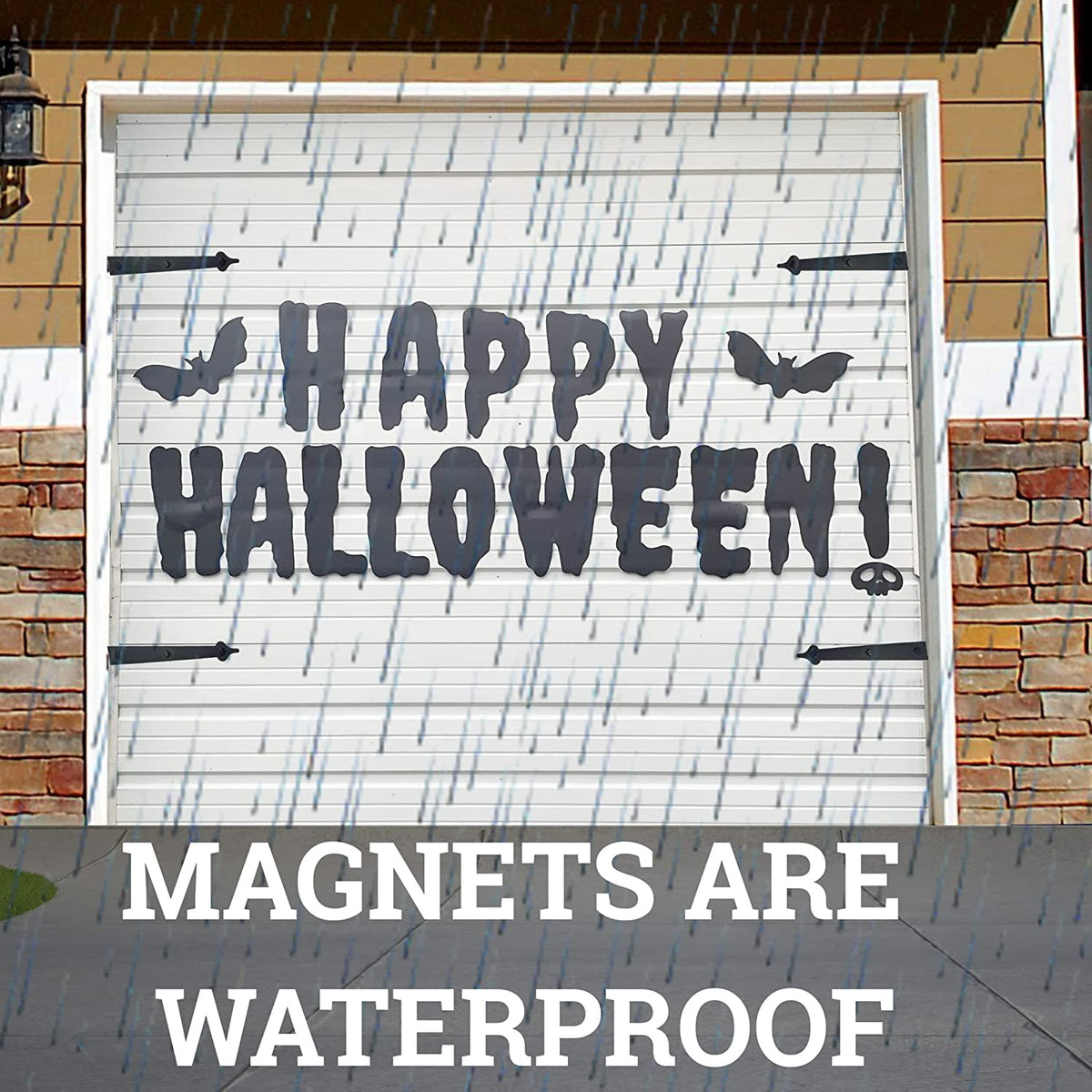 Haunt & Co Happy Halloween Garage Magnets