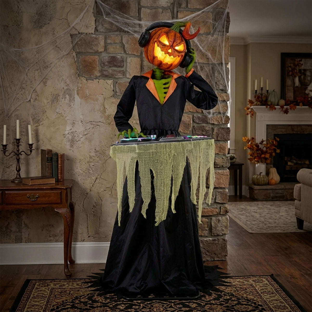 Haunt & Co Animated DJ Jack with Turntable, 72-inch