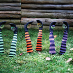 Haunt & Co Witch Legs Yard Stakes Purple/Black Halloween Décor