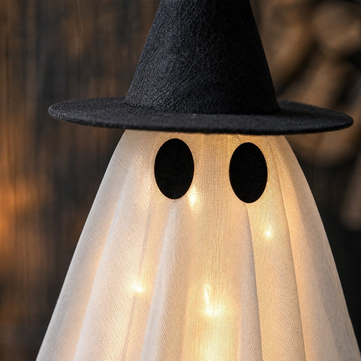 Haunt & Co KEVCHE Halloween Glowing Ghost Decoration ,Versatile Indoor Outdoor Ornament for House Party Supplies Display,Spooky Halloween Glowing Decoration for Seasonal Home Decor Gift