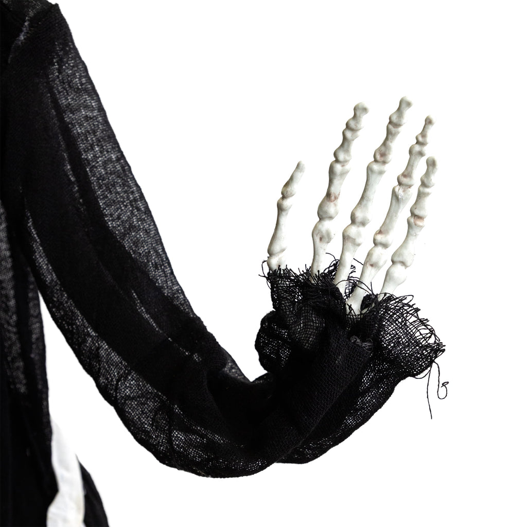 Haunt & Co 57" Animated LED Lighted Head-in-Hand Skeleton Maid