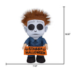 Haunt & Co Universal Michael Myers in Blue Halloween Door Greeter Decoration, 18.5 in