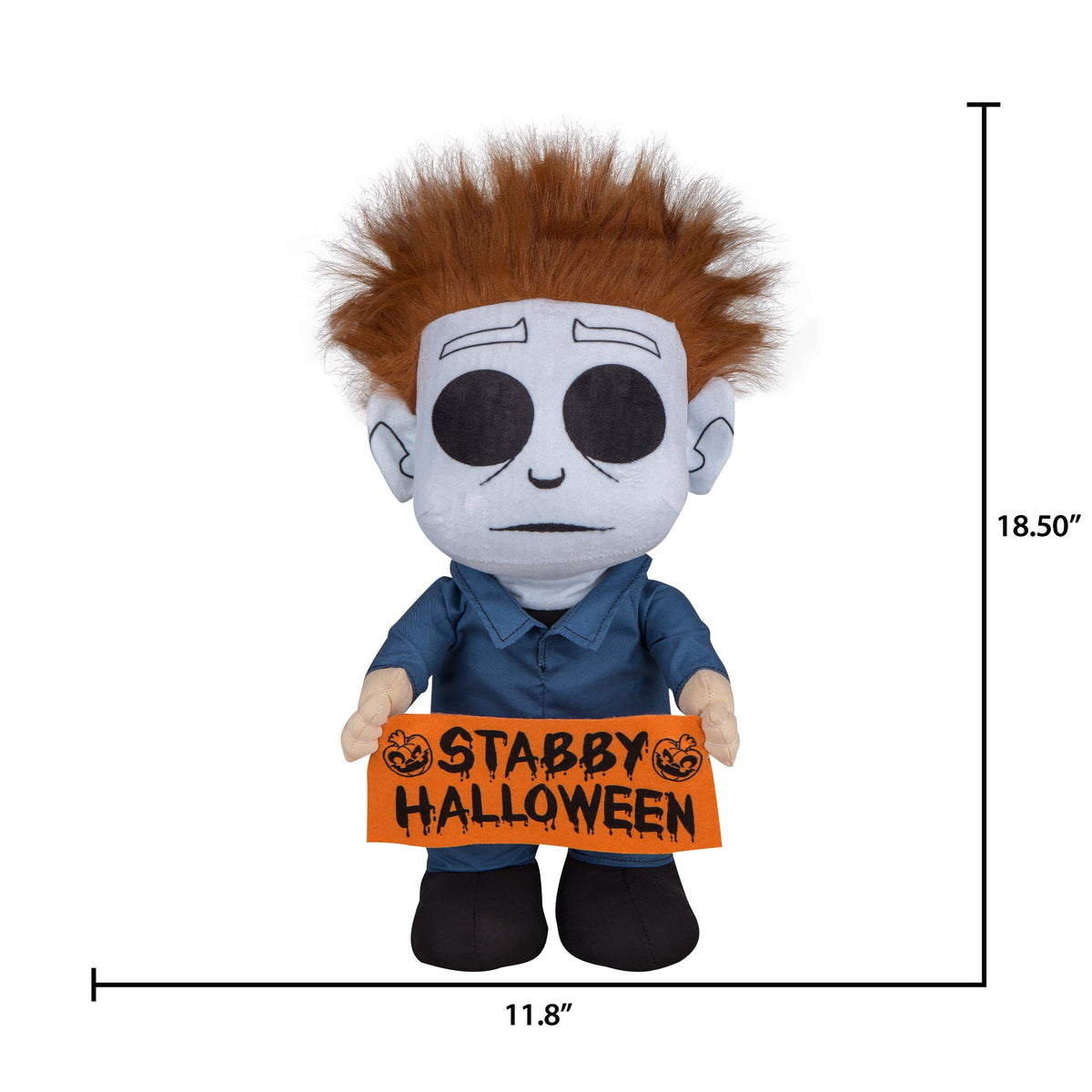 Haunt & Co Universal Michael Myers in Blue Halloween Door Greeter Decoration, 18.5 in