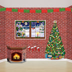 Haunt & Co Brick Wall Backdrop Party Accessory (1 count) (1/Pkg)