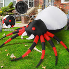 Haunt & Co Halloween Inflatable 8.5 FT Halloween Spider Inflatable, Giant Blow Up Spider with Built-in Lights, Outdoor Inflatable Halloween Blowup for Holiday/Party/Yard