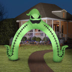 Haunt & Co Halloween Inflatable Oogie Boogie Archway, 10 ft Tall, Multi