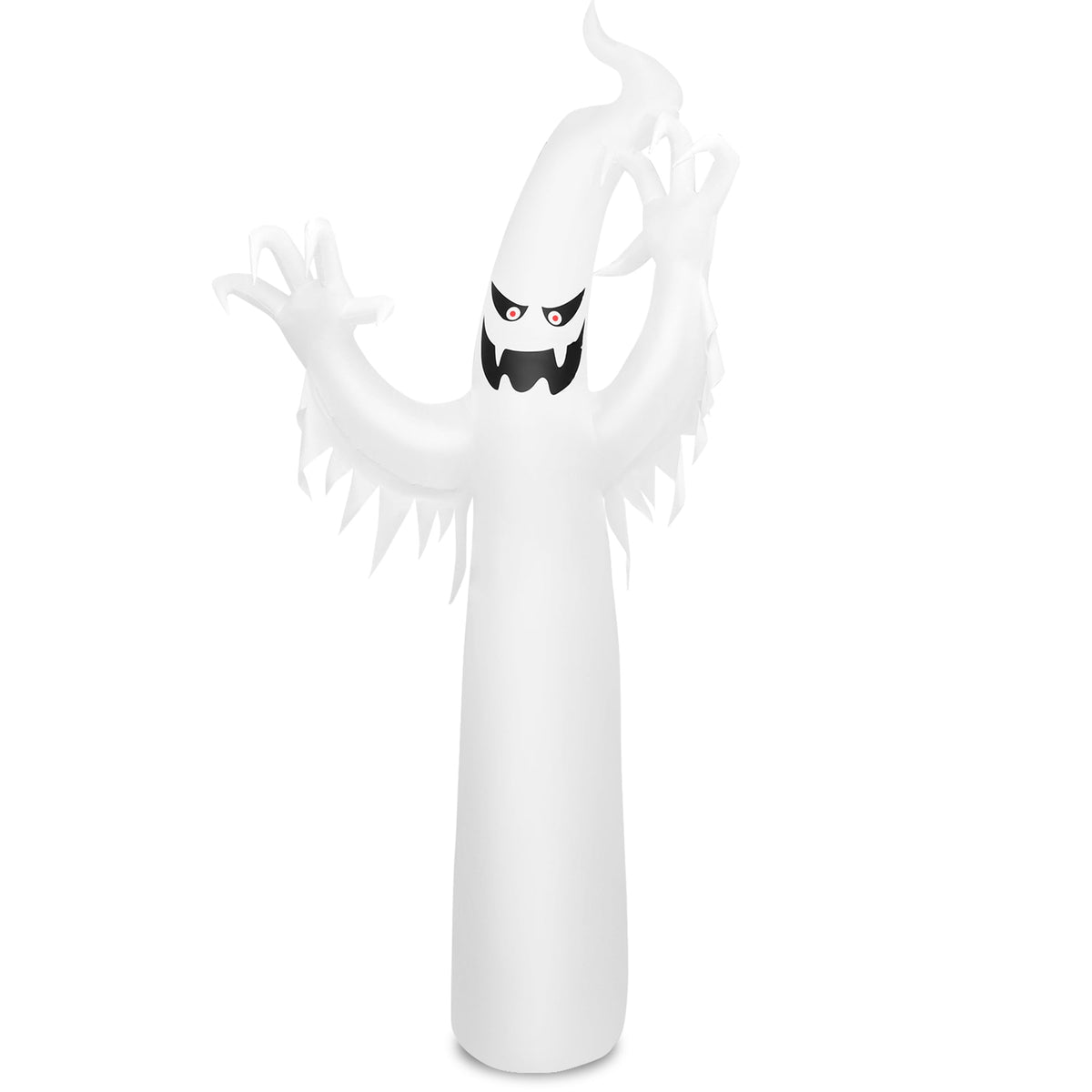 Haunt & Co Gymax 12ft Inflatable Halloween Ghost Blow Up Decoration w/ Built-in Flame Light