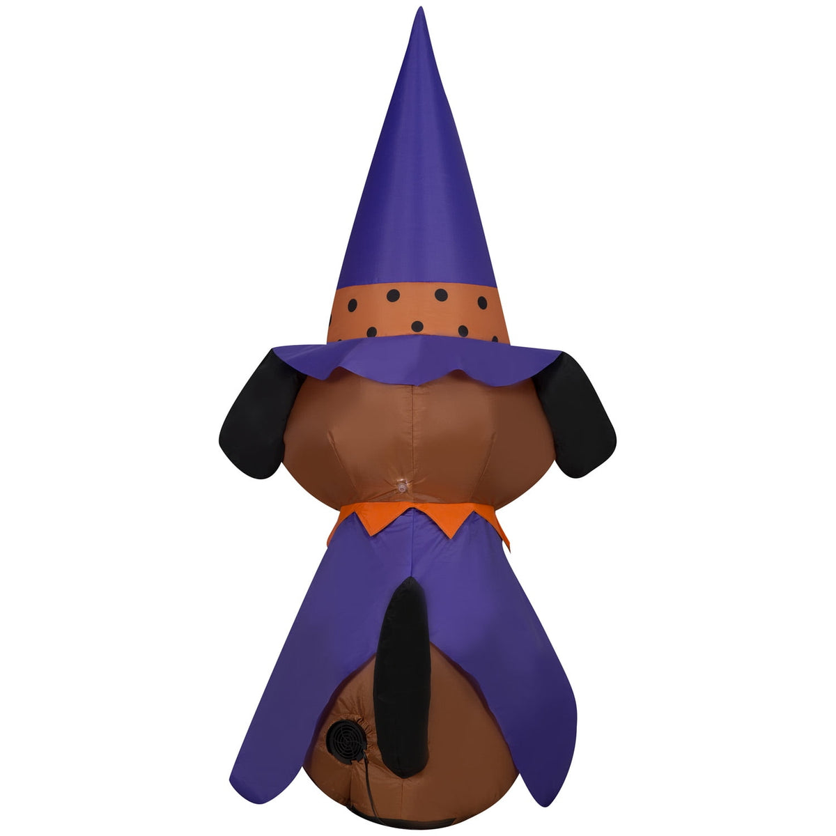 Haunt & Co Halloween Inflatable Dog in Witch Hat, 4 ft Tall, Multi