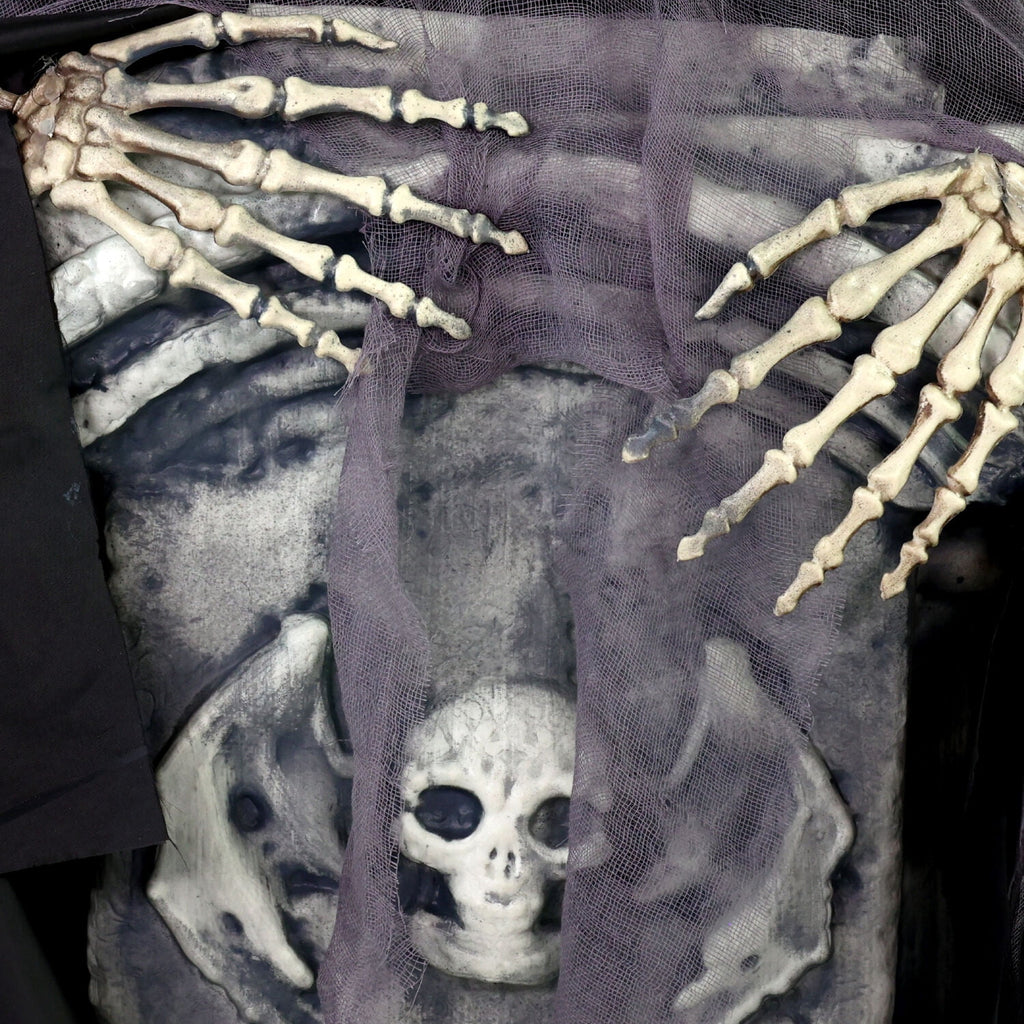 Haunt & Co 3 ft Touch-Activated Rising Reaper with Tombstone Halloween Accessory