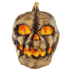 Haunt & Co 10" Animated Flaming Burlap Pumpkin