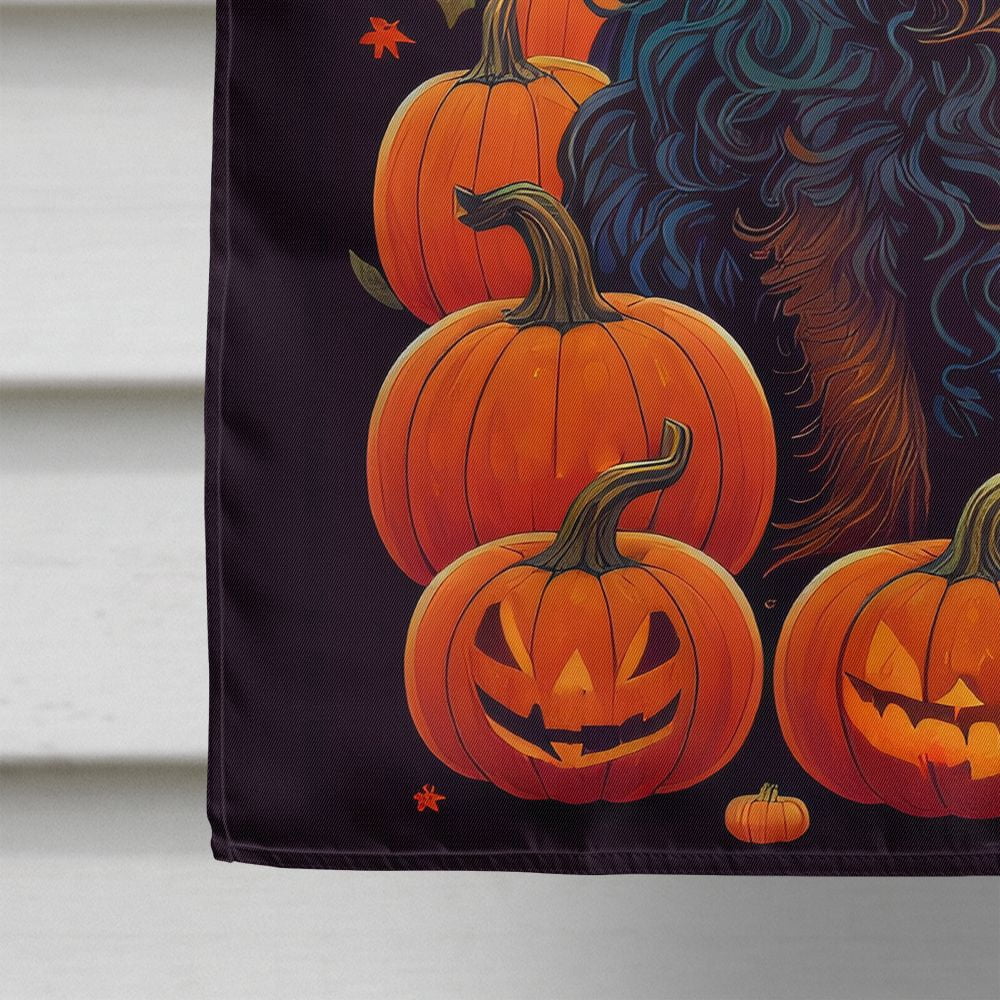 Haunt & Co Halloween Boykin Spaniel Dog House Flag 28x40IN Double-Sided Polyester Decorative Sleeve Pole Flag