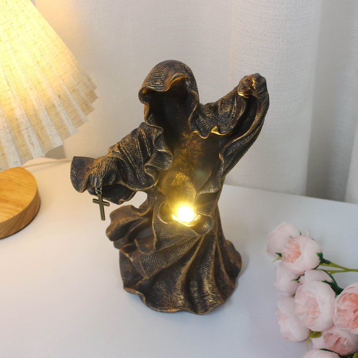 Haunt & Co Fridja Hell Messenger With Lantern Witch Decoration Lantern The Ghost Looking For Light