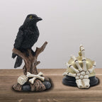 Haunt & Co Halloween Scary Ghost Hand Ornaments â?? Bone Details with Eerie Glow, Halloween Decorations for Snack Tables, Dessert Stations & Halloween Party Setups â?? great for Costume Parties with spooky setups