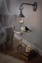 Haunt & Co Halloween Light Up Skeleton Lantern Tabletop or Hanging Wall Decoration