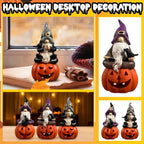 Haunt & Co Halloween Spooky Ghostface Dwarf Ornaments â?? Quirky Faces with Eerie Shadows, Halloween Decorations for Dining Tables, Party Setups & Indoor Halloween Displays â?? perfect for Halloween Parties