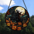 Haunt & Co Christmas Gift Bundle - Knight Halloween Xmas Stained Glass Hanging Ornament - Warm White Lights Tree Decoration, Gift for Family & Friends, Keepsake 2025