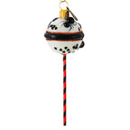 Haunt & Co Blu Bom Black White Spider Cake Pop Glass Ornament Halloween Sweets 2022135