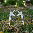 Haunt & Co Halloween Skeleton Stakes Decorations, Love Pose 2 Piece Hands Arms with Lawn Stakes