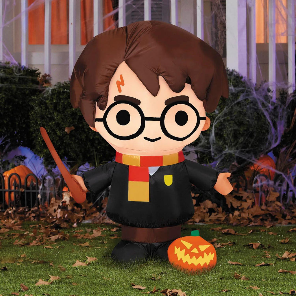 Haunt & Co Harry Potter Halloween Inflatable with Pumpkin - Orange Small