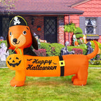 Haunt & Co Halloween Inflatable 5 FT Halloween Dog Decorations, Halloween Inflatable Dog with Built-in Lights, Outdoor Clearance For Halloween/Holiday/Garden/Yard