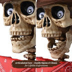 Haunt & Co Yescom Halloween 5.6Ft Life Size Skeleton Cowboy Detailed Costume Outdoor Indoor Haunted House Props Decor 2026