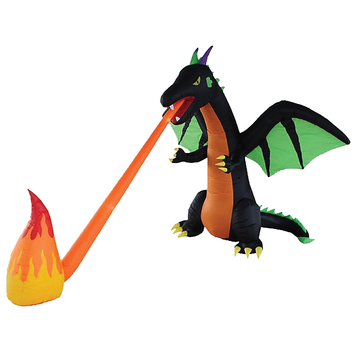 Haunt & Co 13 ft Inflatable Fire-Breathing Dragon Decoration