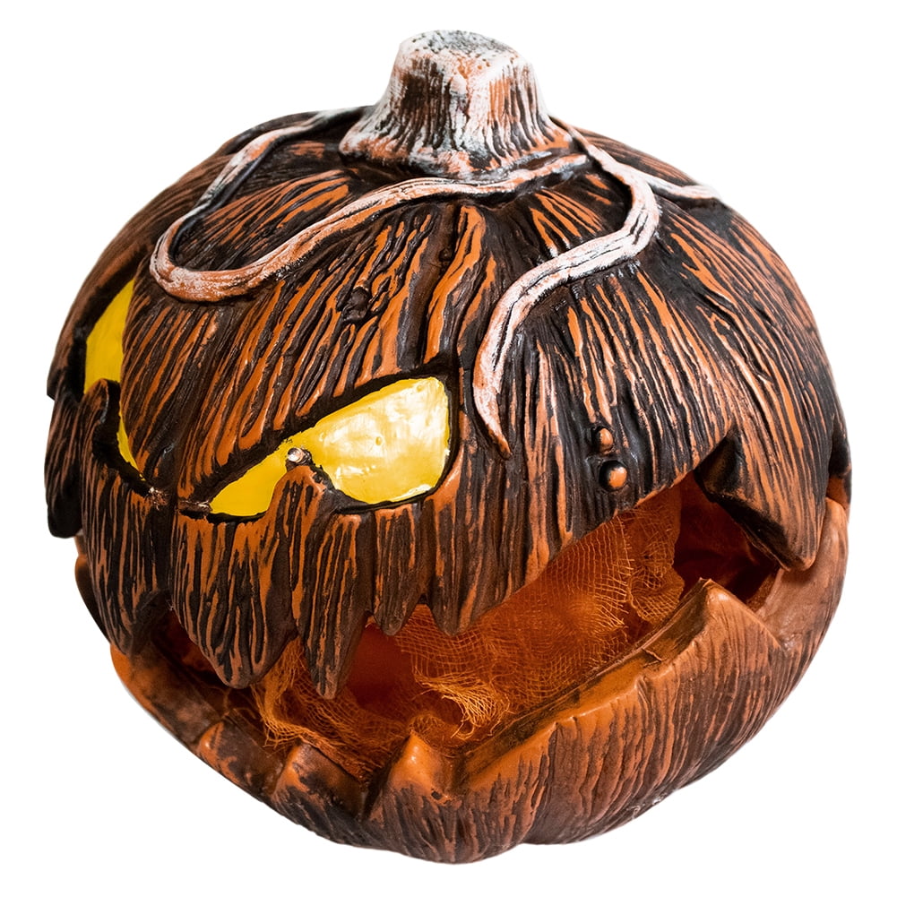 Haunt & Co Halloween Pumpkin Head Yard Decor Lighting 2025 New Gourdo Jack-O-Lantern Decor Mouth Open Vintage Pumpkin Halloween Lights Indoor & Outdoor Scary Decorations for Haunted House Porch Yard Party Decor