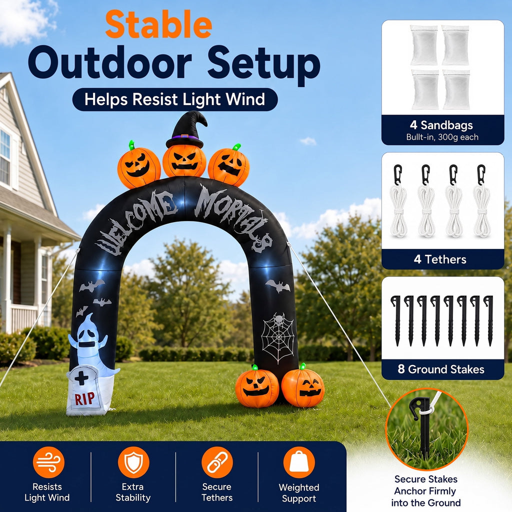 Haunt & Co 10FT Halloween Inflatable Arch